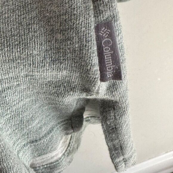 Columbia Cowl Neck Athletic Top Pullover Womens Medium Green Colorblock Hiking - Picture 7 of 8